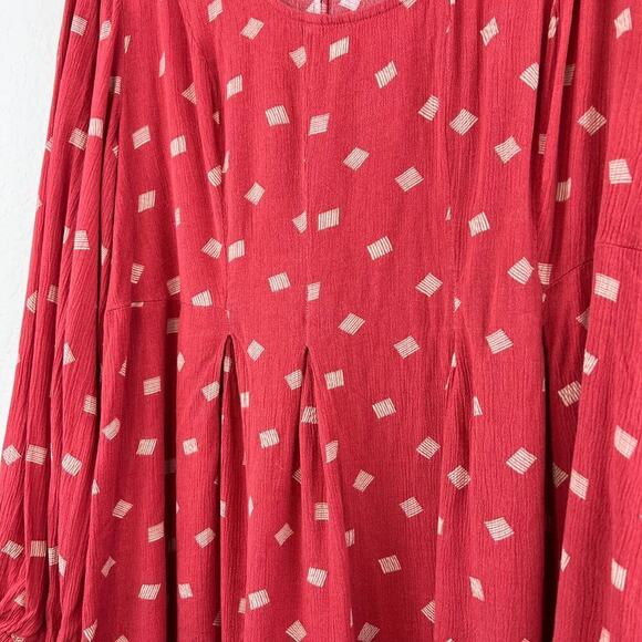 Torrid Fit And Flare Crinkle Gauze Babydoll Pleated Flare Blouse Size 2X - Picture 4 of 8